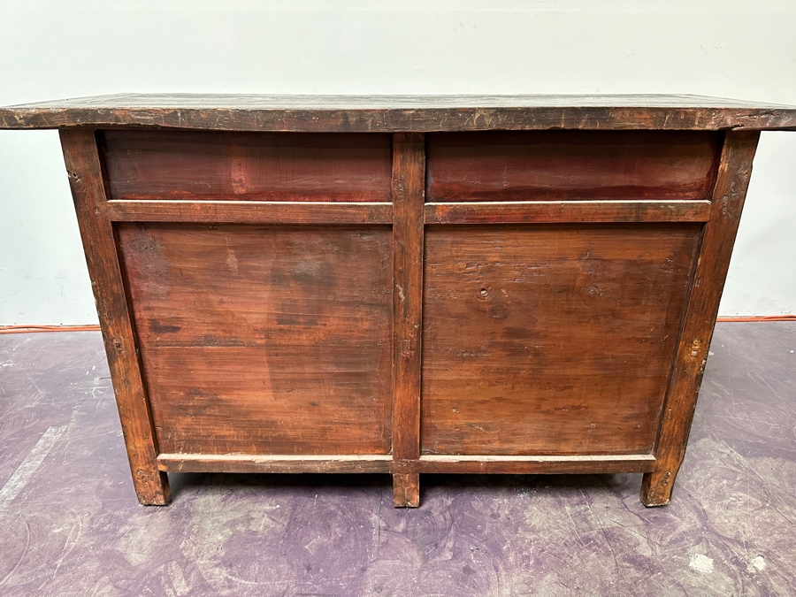 Vintage Chinese Wooden Cabinet With Four Drawers 54.5'W X 20.5'D X 34'H [Photo 18]