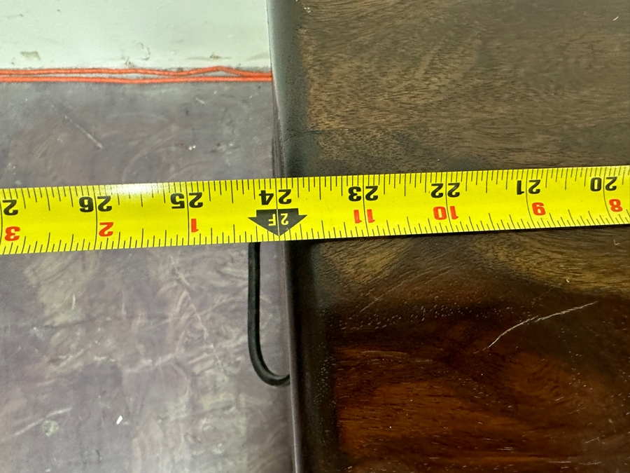 Heavy Wooden Chest With Wrought Iron Hardware 24'W X 24'D X 27'H Estimate $300 [Photo 8]