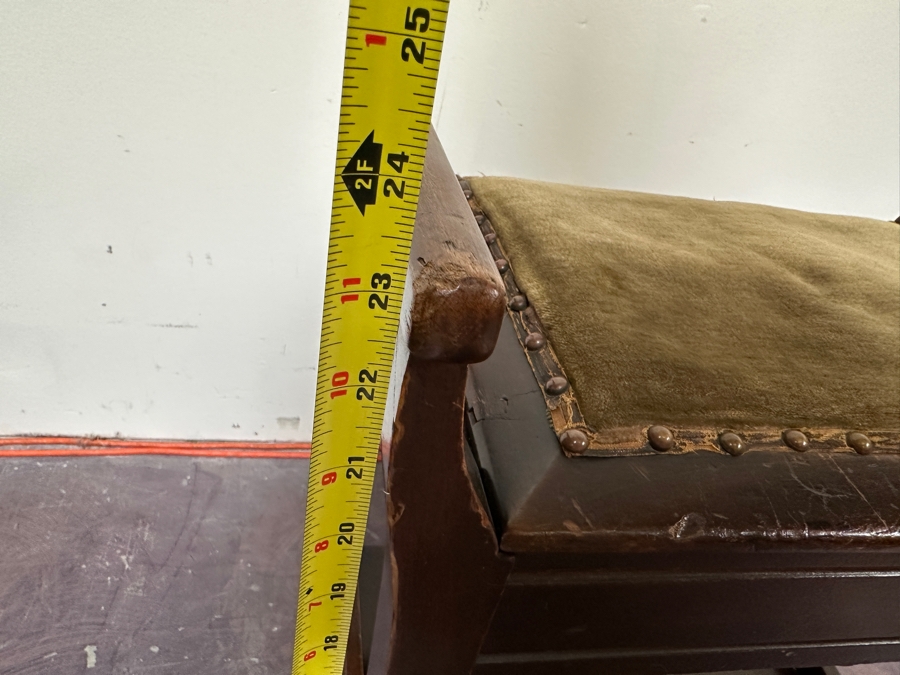 Vintage Wooden Piano Bench With Storage 20' X 14'D X 24'H [Photo 7]