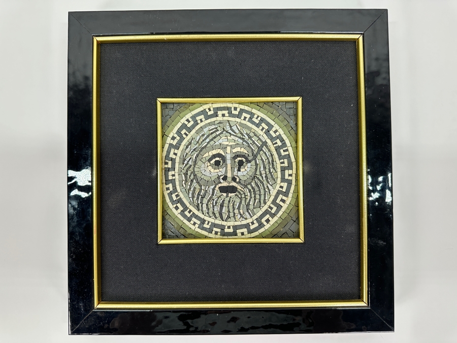 Roman Micro Mosiac Artwork With Cert On Back 4.5' X 4.5' [Photo 2]