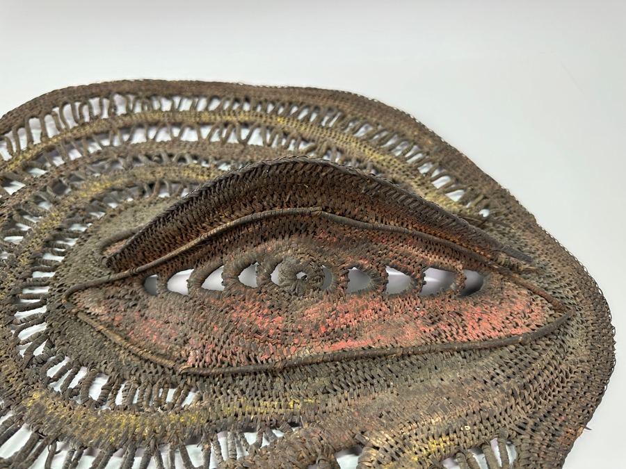 Vintage Papua New Guinea Yam Mask Probably Abelam 20.5'L [Photo 4]