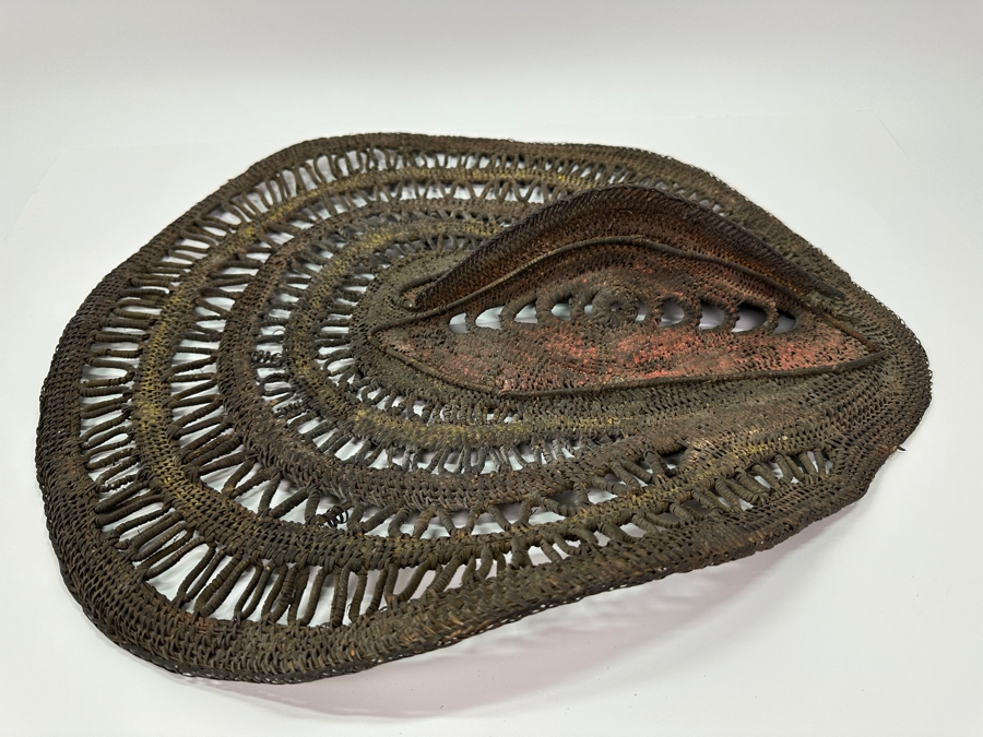 Vintage Papua New Guinea Yam Mask Probably Abelam 20.5'L [Photo 3]