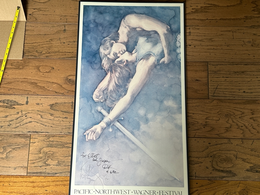 David Kreitzer Hand Signed And Personalized To Opera Tenor Elliot Palay Original Seattle Opera Poster Siegfried Pacific Northwest Wagner Festival 1982 Artwork By David Kreitzer 20 X 38.5 Estimate $300 [Photo 5]