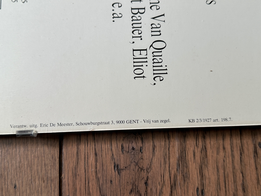 Original German Opera Poster Opera Voor Vlaanderen Die Walkure - Richard Wagner Staring Elliot Palay 14 X 25.5 Estimate $200 [Photo 4]