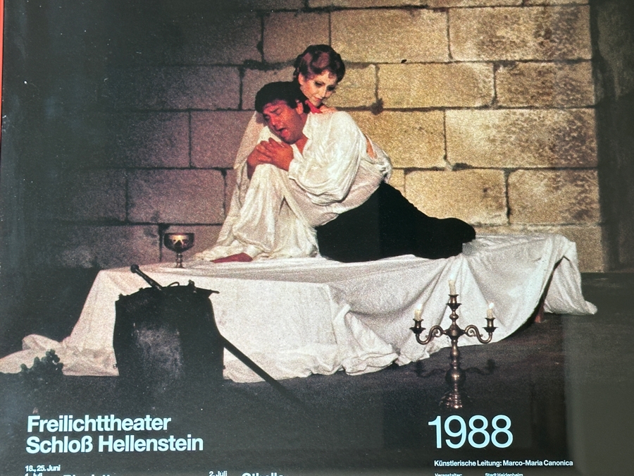 Vintage 1988 Original German Opera Poster Opernfestspiele Heidenheim 20.5 X 34 Estimate $200 [Photo 2]