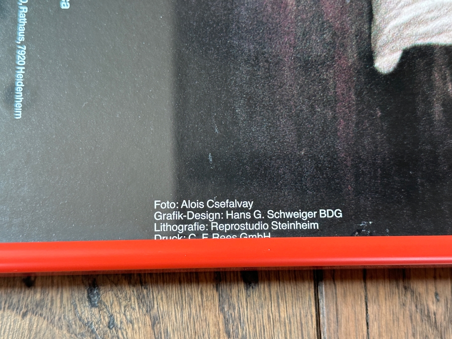 Vintage 1988 Original German Opera Poster Opernfestspiele Heidenheim 20.5 X 34 Estimate $200 [Photo 5]