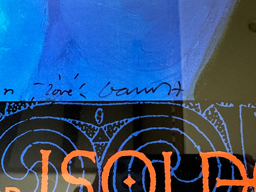 David Hockney Hand Signed And Personalized Original Los Angeles Music Center Opera Poster Tristan Und Isolde By Richard Wagner 20 X 39 Estimate $2,500-$5,000 [Photo 5]