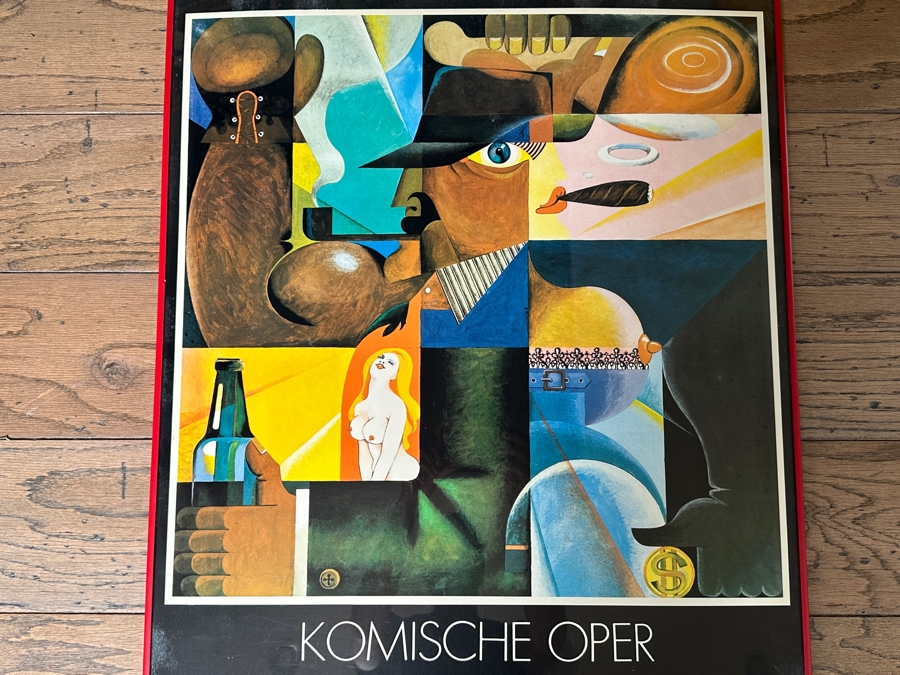 Vintage 1988 Original German Komische Opera Poster Aufstieg Und Fall Der Stadt Mahagonny Kurt Weill Bertolt Brecht Estimate $200 [Photo 4]