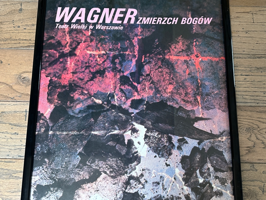 Vintage Original Warsaw, Poland Opera Poster Wagner / Zmierzch Bogow Teatr Wielki Warszawie 25.5 X 37.5 Estimate $200 [Photo 3]