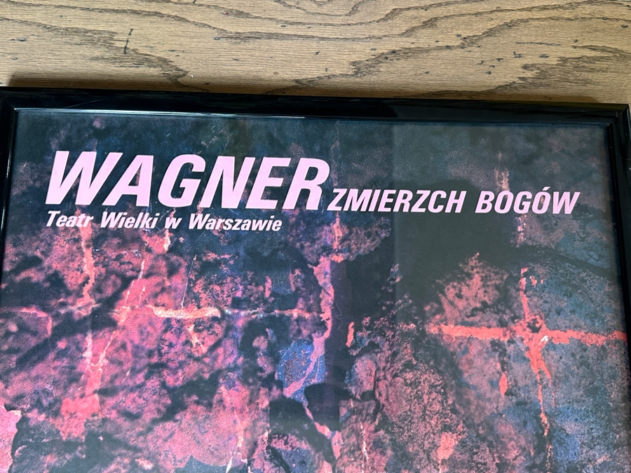 Vintage Original Warsaw, Poland Opera Poster Wagner / Zmierzch Bogow Teatr Wielki Warszawie 25.5 X 37.5 Estimate $200 [Photo 5]