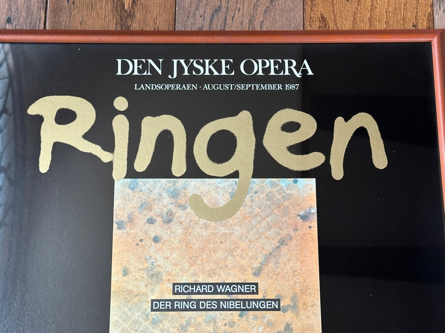 Vintage 1987 Original German Opera Poster Den Jyske Opera Ringen Richard Wagner Der Ring Des Nibelungen 24 X 34 Estimate $200 [Photo 4]
