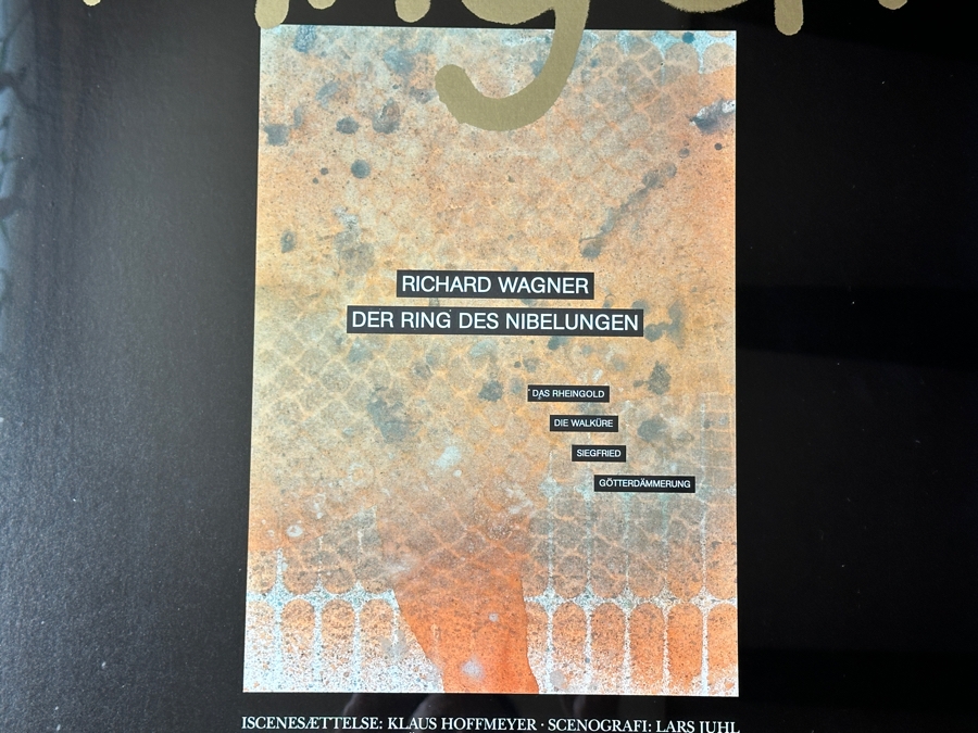 Vintage 1987 Original German Opera Poster Den Jyske Opera Ringen Richard Wagner Der Ring Des Nibelungen 24 X 34 Estimate $200 [Photo 3]