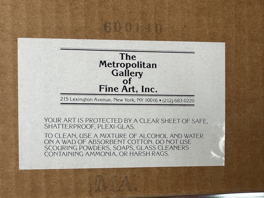 Joan Miro 'Escalator' Print From The Metropolitan Gallery Of Fine Art, New York, NY Framed 20.5 X 12.5 [Photo 6]