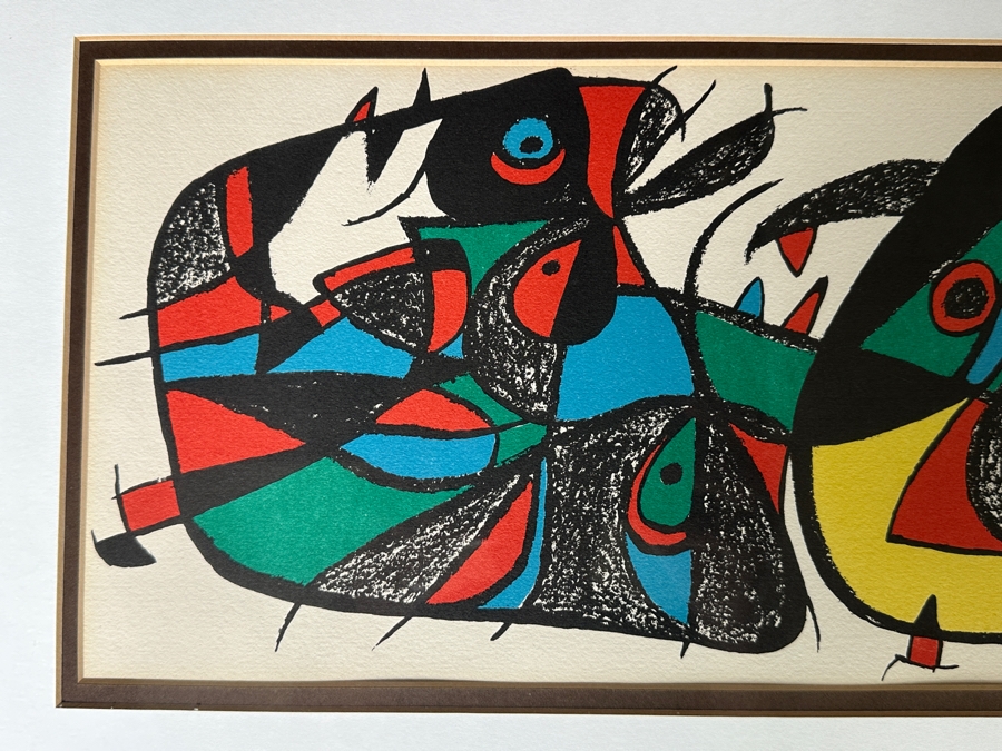 Joan Miro 'Escalator' Print From The Metropolitan Gallery Of Fine Art, New York, NY Framed 20.5 X 12.5 [Photo 3]