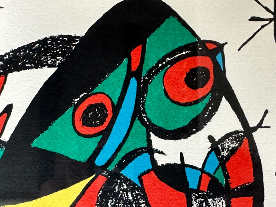 Joan Miro 'Escalator' Print From The Metropolitan Gallery Of Fine Art, New York, NY Framed 20.5 X 12.5 [Photo 5]