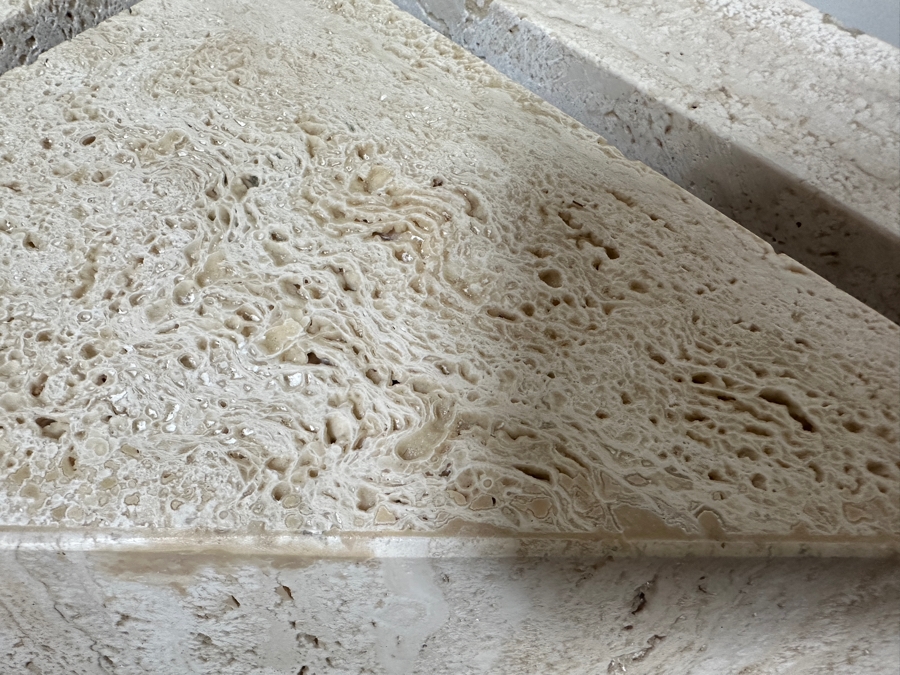 Travertine Pedestal Stand 19'W X 28'H [Photo 5]