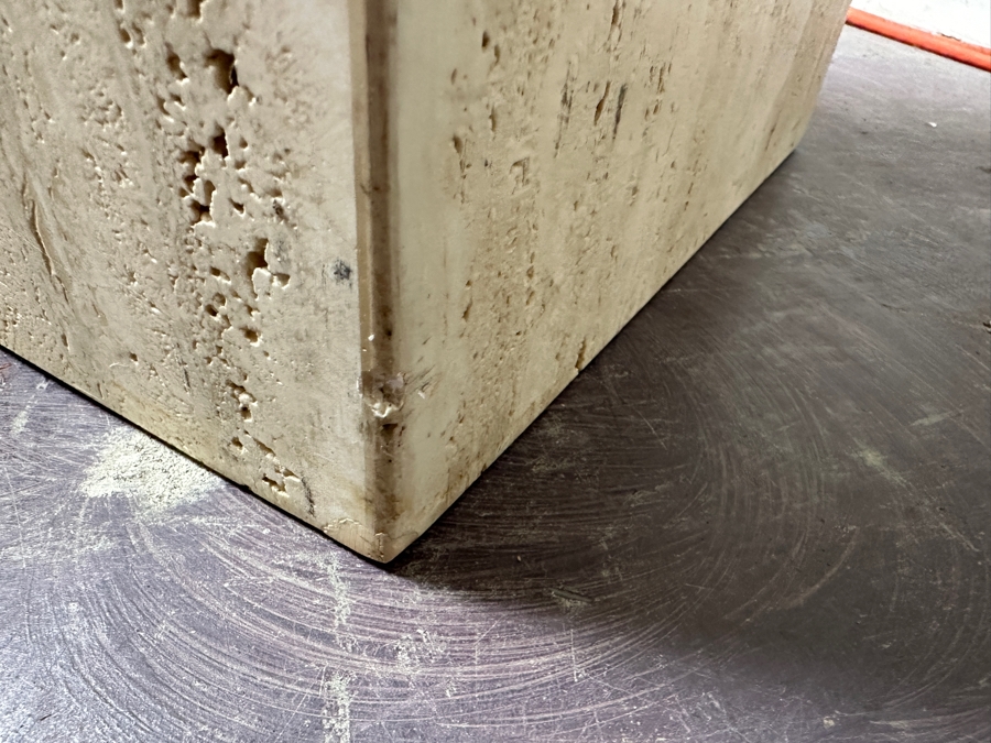 Travertine Pedestal Stand 19'W X 28'H [Photo 6]