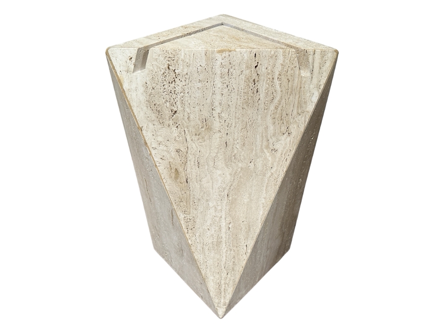 Travertine Pedestal Stand 19'W X 28'H