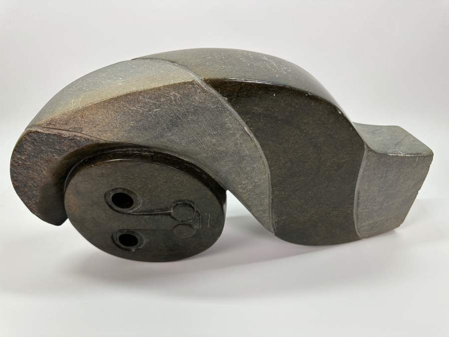 Vintage African Shona Carved Stone Sculpture Artist Signed 19.5'H [Photo 5]