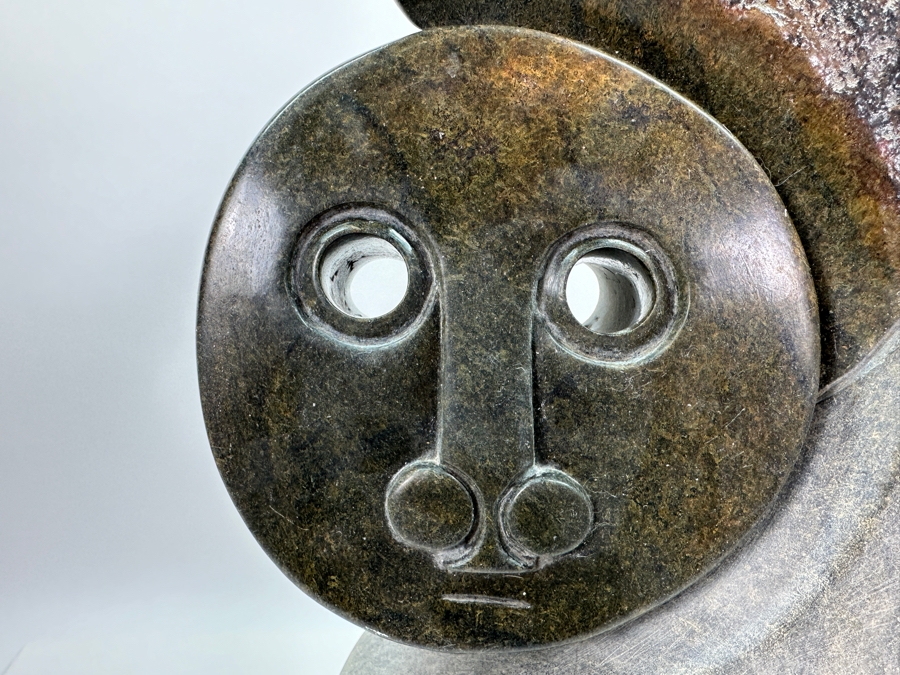 Vintage African Shona Carved Stone Sculpture Artist Signed 19.5'H [Photo 10]