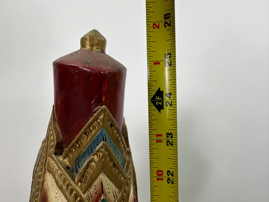 Vintage Indonesian Carved Wooden Puppets (Arm Needs To Be Restrung On Left Puppet) 26'H [Photo 8]