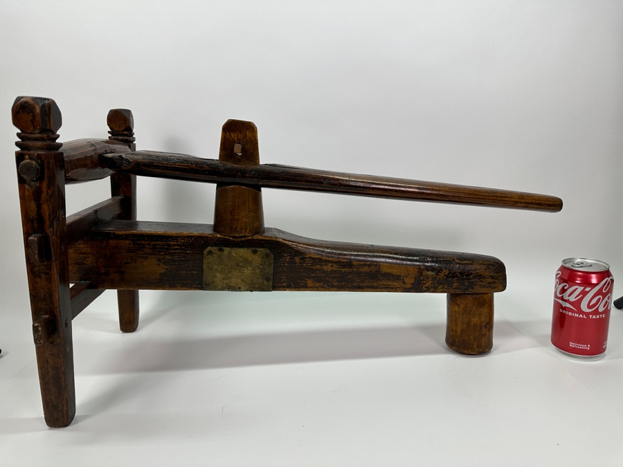 Vintage Wooden Chinese Noodle Press 26'L [Photo 2]