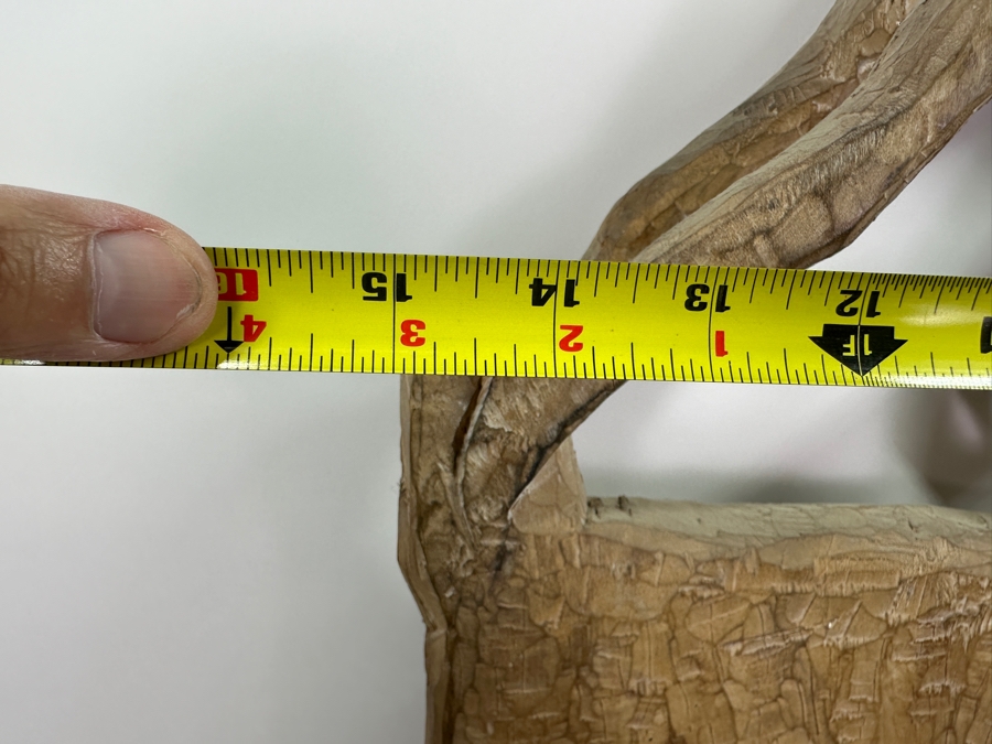 Vintage Asmat Papua New Guinea Carved Wooden Tribal Shield 16'W X 34'H [Photo 9]