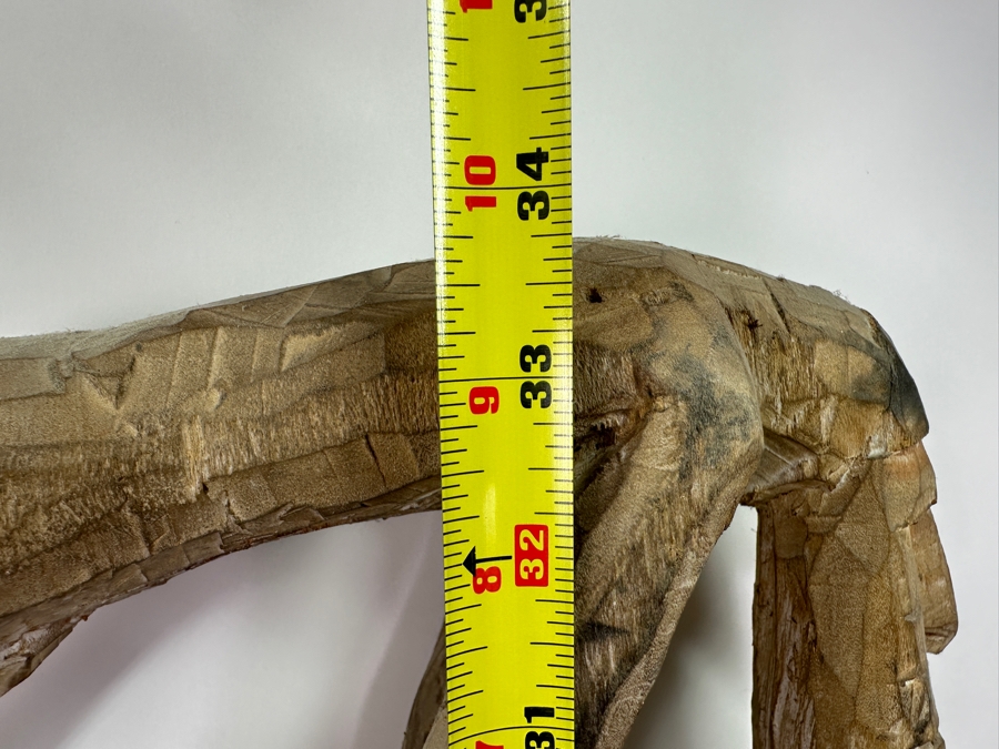 Vintage Asmat Papua New Guinea Carved Wooden Tribal Shield 16'W X 34'H [Photo 8]