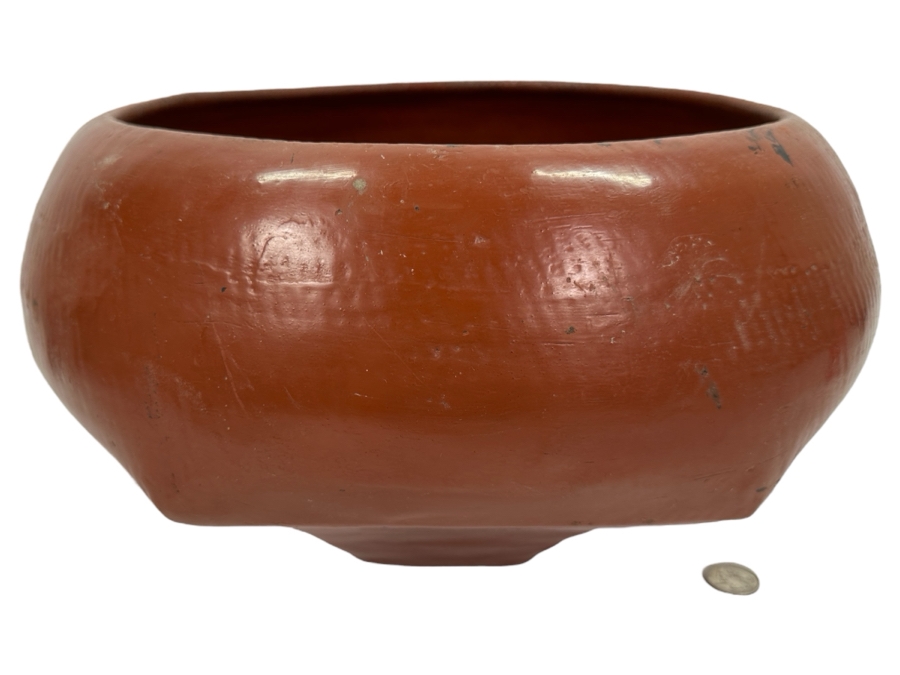 Vintage Asian Red Lacquer Bowl 15'W X 8'H [Photo 1]