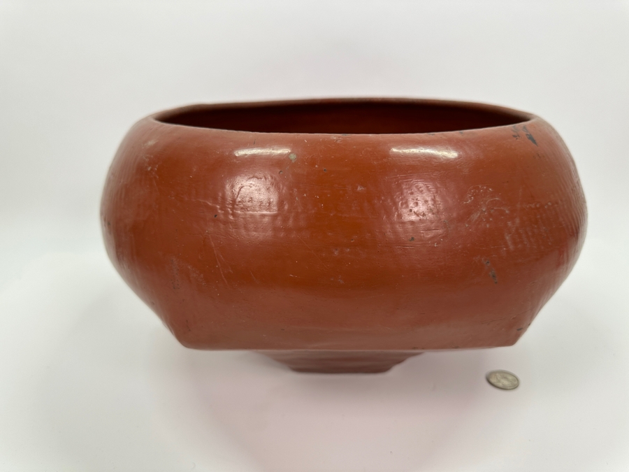 Vintage Asian Red Lacquer Bowl 15'W X 8'H [Photo 2]