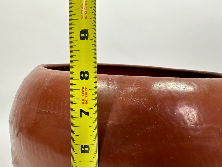 Vintage Asian Red Lacquer Bowl 15'W X 8'H [Photo 6]