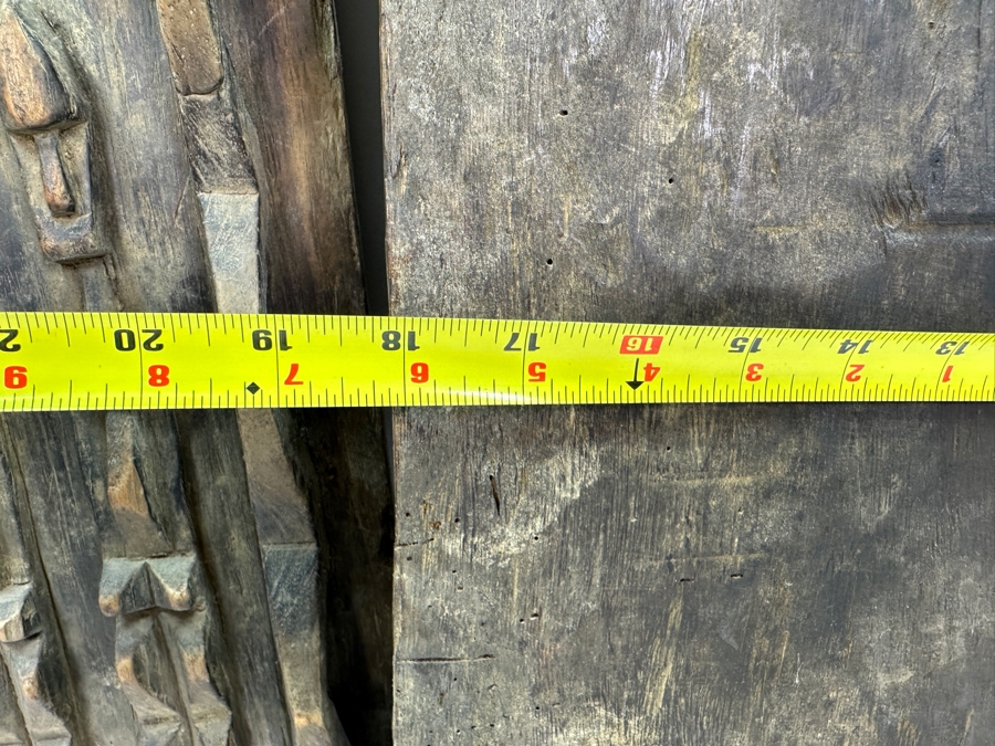 Pair Of Carved Wooden Dogon Granary Doors 18'W X 27'H Estimate $300 [Photo 8]
