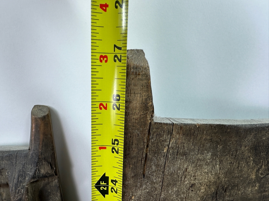 Pair Of Carved Wooden Dogon Granary Doors 18'W X 27'H Estimate $300 [Photo 9]