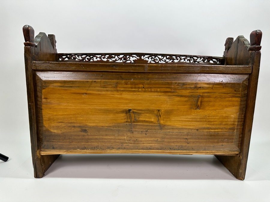 Small Chinese Wooden Cabinet (2 Drawers Need Repair) 22.5'W X 7'D X 16'H [Photo 10]