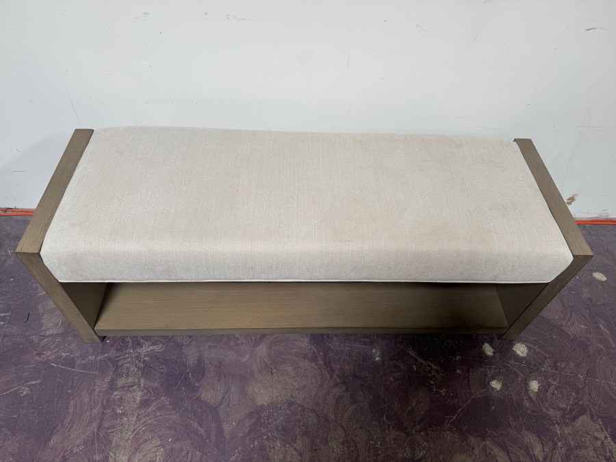 Upholstered Bench With Underneath Storage 52.5'W X 17'D X 20.5'H [Photo 2]