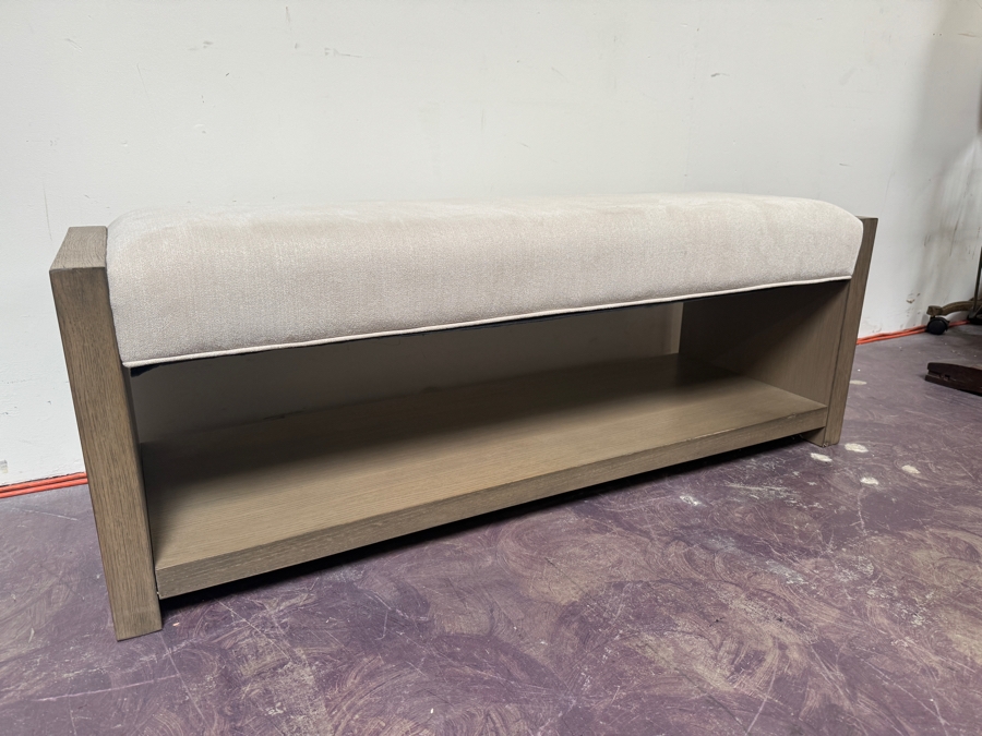 Upholstered Bench With Underneath Storage 52.5'W X 17'D X 20.5'H [Photo 3]