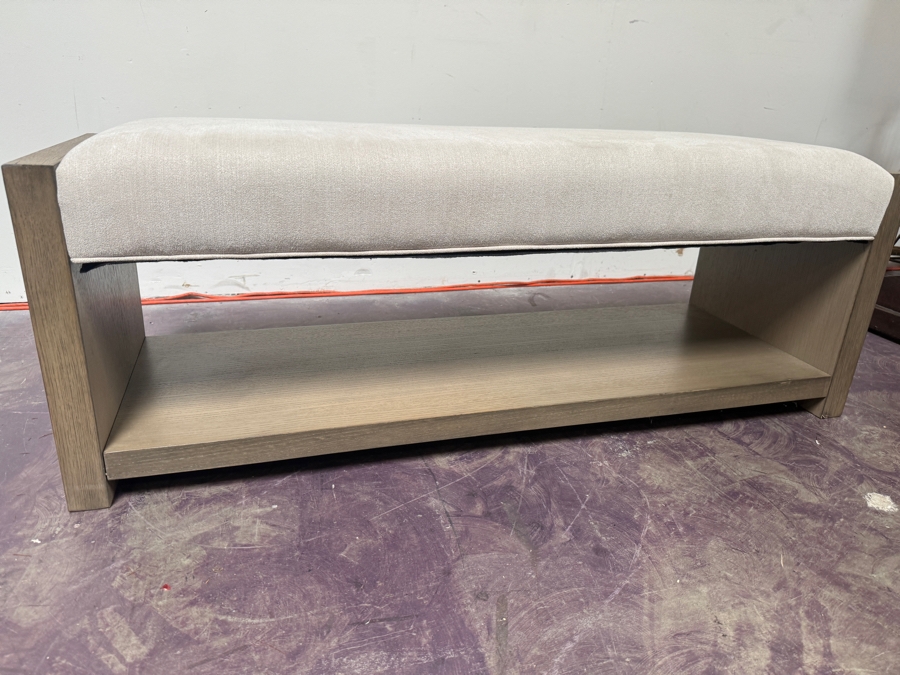 Upholstered Bench With Underneath Storage 52.5'W X 17'D X 20.5'H [Photo 4]