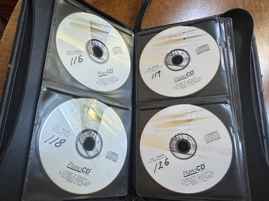 Beautiful Vogel By Schimmel Mahogany Grand Player Piano With PianoDisc CD Player System, Player CDs And Bench 5'11' In Excellent Condition Valued Around $20,000 - See Video On Detail Page [Photo 19]