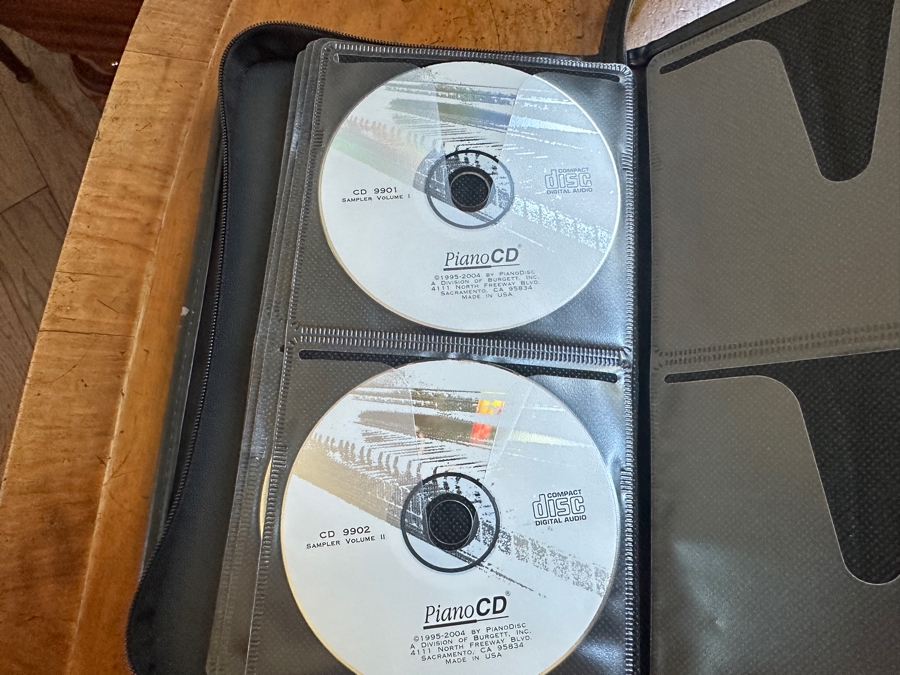 Beautiful Vogel By Schimmel Mahogany Grand Player Piano With PianoDisc CD Player System, Player CDs And Bench 5'11' In Excellent Condition Valued Around $20,000 - See Video On Detail Page [Photo 22]