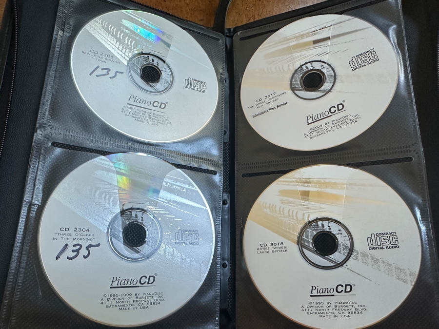 Beautiful Vogel By Schimmel Mahogany Grand Player Piano With PianoDisc CD Player System, Player CDs And Bench 5'11' In Excellent Condition Valued Around $20,000 - See Video On Detail Page [Photo 21]