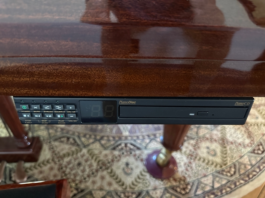 Beautiful Vogel By Schimmel Mahogany Grand Player Piano With PianoDisc CD Player System, Player CDs And Bench 5'11' In Excellent Condition Valued Around $20,000 - See Video On Detail Page [Photo 7]