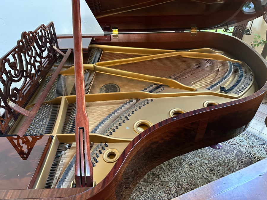 Beautiful Vogel By Schimmel Mahogany Grand Player Piano With PianoDisc CD Player System, Player CDs And Bench 5'11' In Excellent Condition Valued Around $20,000 - See Video On Detail Page [Photo 13]