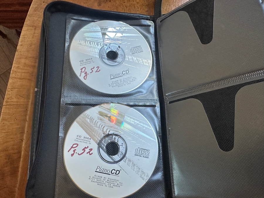 Beautiful Vogel By Schimmel Mahogany Grand Player Piano With PianoDisc CD Player System, Player CDs And Bench 5'11' In Excellent Condition Valued Around $20,000 - See Video On Detail Page [Photo 16]