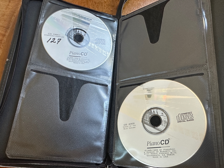 Beautiful Vogel By Schimmel Mahogany Grand Player Piano With PianoDisc CD Player System, Player CDs And Bench 5'11' In Excellent Condition Valued Around $20,000 - See Video On Detail Page [Photo 20]