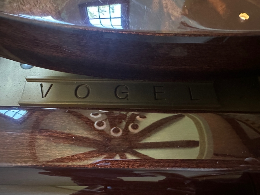 Beautiful Vogel By Schimmel Mahogany Grand Player Piano With PianoDisc CD Player System, Player CDs And Bench 5'11' In Excellent Condition Valued Around $20,000 - See Video On Detail Page [Photo 11]