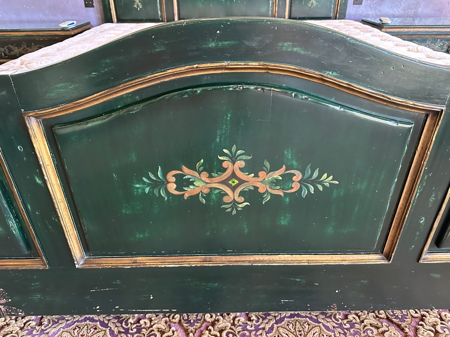 Bedroom Set Featuring King Size Bed With Footboard & Headboard Plus Matching Nightstands By South Cone Trading Company With Optional Mattress / Boxsprings [Photo 3]