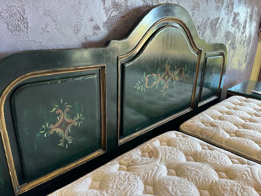 Bedroom Set Featuring King Size Bed With Footboard & Headboard Plus Matching Nightstands By South Cone Trading Company With Optional Mattress / Boxsprings [Photo 7]