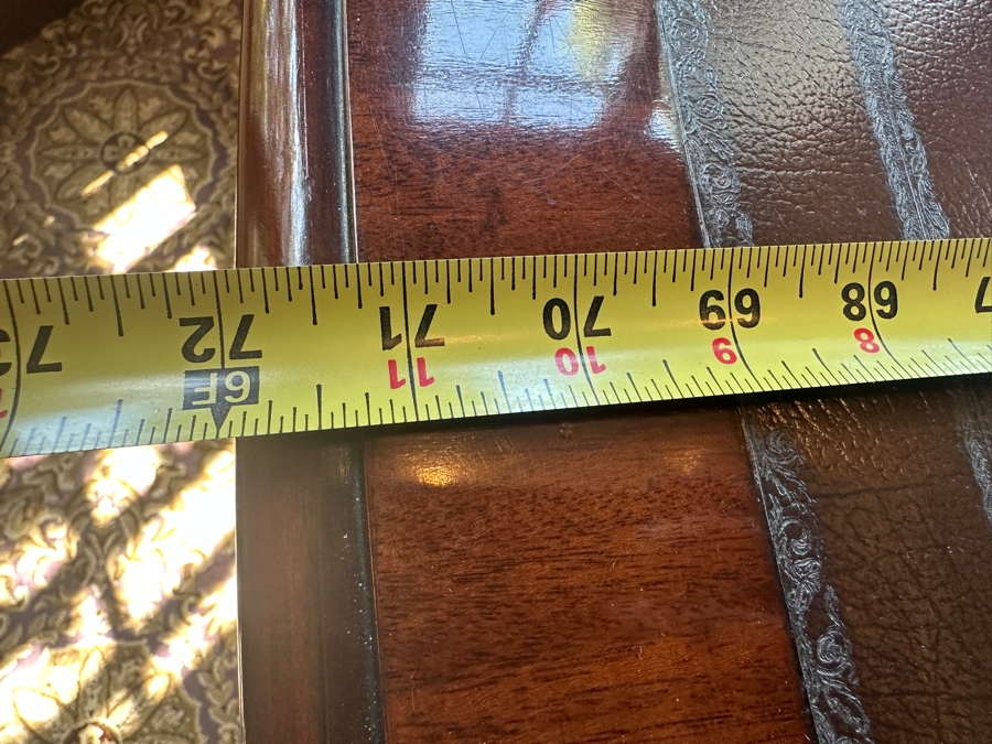 Stunning 125th Anniversary Limited Edition Sligh Executive Leather Top Desk The Ellis Line Numbered 66 Of 1880 72'W X 36'D X 30'H [Photo 21]