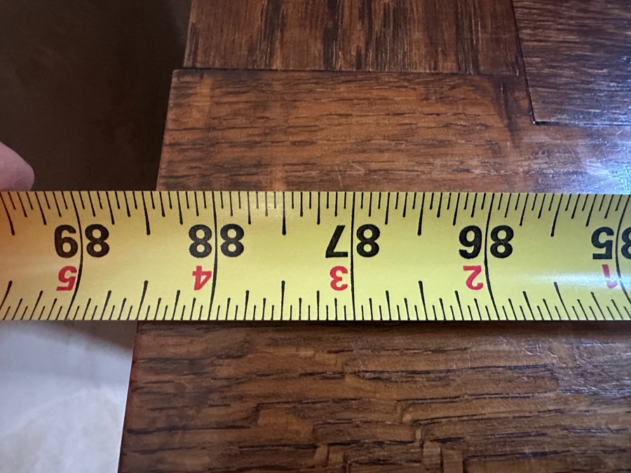 Antique Carved Tiger Oak Cabinet Credenza 88.5'W X 18'D X 42'H [Photo 15]