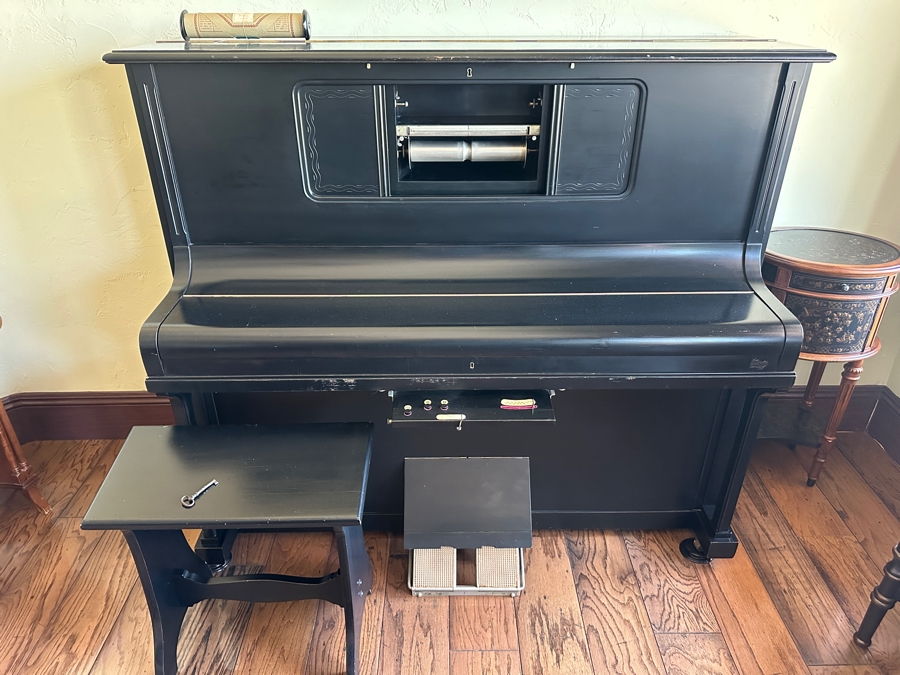 Antique Mechanical Player Piano Phonola Hupfeld Mechanism Carl Ronisch Dresden Germany 62'W X 30'D X 54'H [Photo 2]